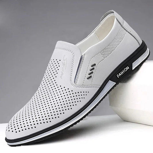 (⏰Last Day Promotion $6 OFF)2023 New Fashion Men's Mesh Leather Loafers