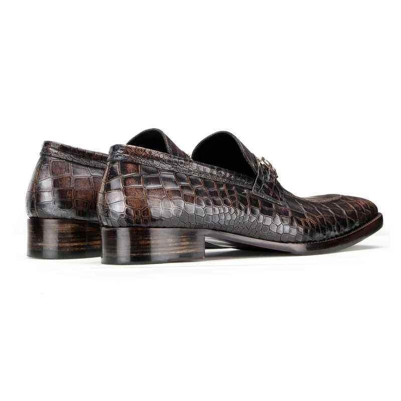 Garett Textured Horsebit Loafers